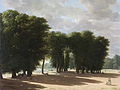 Saint-Cloud dum la jaro 1800 en pentraĵo de Pieter Rudolph Kleyn
