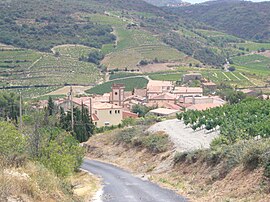 Looking down the road into Planèzes