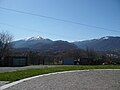 Panorama dalla piazza del paese verso Lucoli e Tornimparte