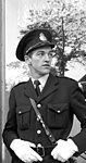 Svensk polisman 1955 iförd uniform m/1954.