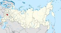 Ligging van Rjazan-oblast in Rusland