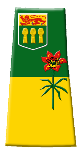 Contour flag of Saskatchewan, Canada