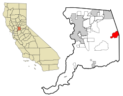 موقعیت رانچو موریتا، کالیفرنیا در نقشه