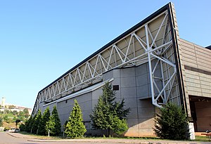 Außenansicht der Olympiahalle (August 2015)