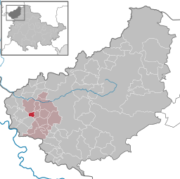 Läget för kommunen Schönhagen i Landkreis Eichsfeld
