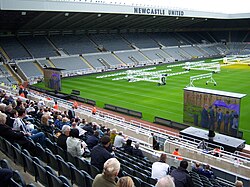 Sir Bobby's thanksgiving service shown at St James' Park Sir Bobby Robson thanksgiving service broadcast to St James Park image 1.jpg