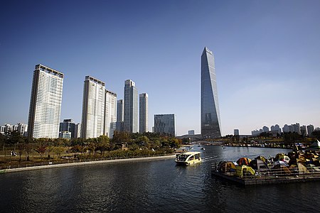 位於仁川松島國際都市的浦項大廈（東北亞貿易大廈）