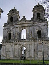 Façade Ouest de l'abbatiale.