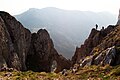 The cliff of Lugu i Shkodres in Rugova Gorge