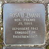 Stolperstein für Rosa Uhlmann geb. Franke