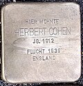 Stolperstein für Herbert Cohen