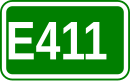 Zeichen der Europastraße 411