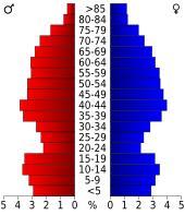 Bevolkingspiramide Hood County