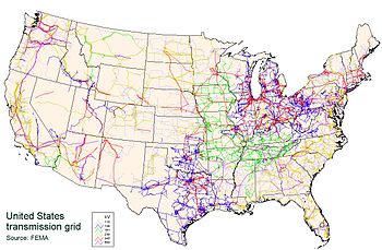 English: United States Power Grid