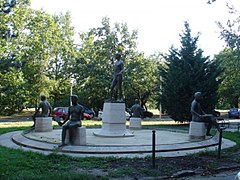 La « Fontaine de la paix » (Béke kút) à Budapest[5]