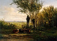 「オーステルベークの牧草地」(1860)