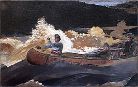 Shooting the Rapids, Saguenay River, bukatu gabe (1910)