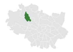 Location of Maślice within Wrocław