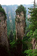 Wulingyuan is a scenic area containing famous natural rock formations