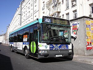 Fran&ccedil;ais : Bus RATP Gare du Nord Ligne 42_Pari...