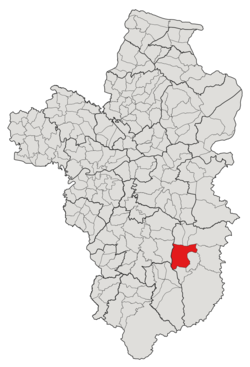 Subdistrict location in Ubon Ratchathani province