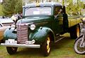 Chevrolet-LKW von 1940 mit Anhängerdreieck in früherer schwedischer Version