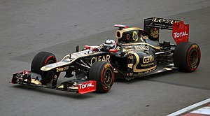 Кімі Райкконен на Lotus E20 під час Гран-прі Канади 2012