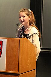 Alexandra Elbakyan at a conference at Harvard (2010) Alexandra Elbakyan.jpg