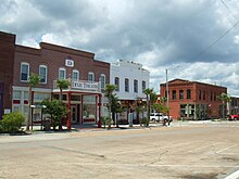 A street in Apalachicola showing the Dixie Theatre