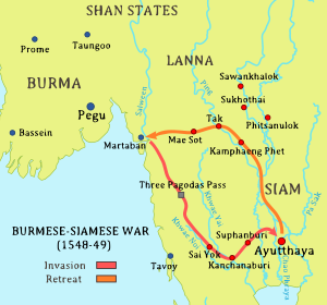 Burmese-Siamese War of 1548-49.svg