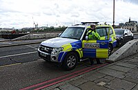 A City of London Police vehicle on Blackfriars Bridge City of London Police Mitsubishi.jpg