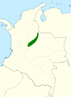 Distribución de Coeligena bonapartei