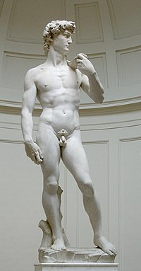 Michelangelo's David, source: Wikimedia Commons.