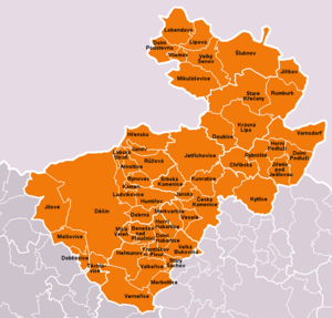 Municipalities of Děčín District