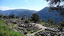 Delphi, a popular tourist destination Delphi, Greece - panoramio.jpg