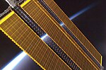 Miniatura para Paneles solares en naves espaciales