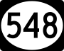 Mississippi Highway 548 marker
