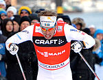 Emil Jönsson spurtar i Royal Palace Sprint i Stockholm den 20 mars 2013.