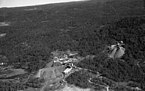 Flyfoto av Flåt nikkelgruve fra før 1937.
