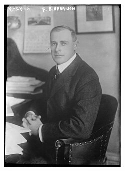 Harrison in 1913 Francis Burton Harrison, seated.jpg