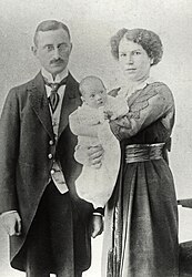 Fritz Hirsch mit Frau und Kind