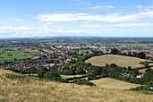 A view of Glastonbury from the Tor