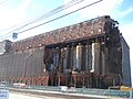 Great Northern Grain Elevator Silo on 2 October 2022 after two weeks of demolition work.