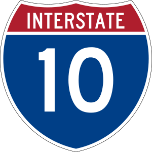 Interstate 10 shield