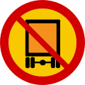 Vehicles carrying dangerous goods prohibited entry