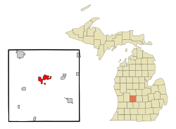 Location of Ionia, Michigan