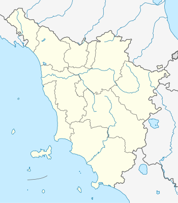 Mapa de localización de Toscana