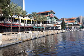 View of Jacksonville Landing from the river