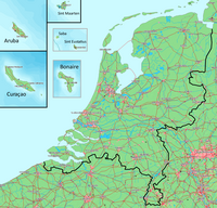 The constituent parts of the Kingdom of the Netherlands.