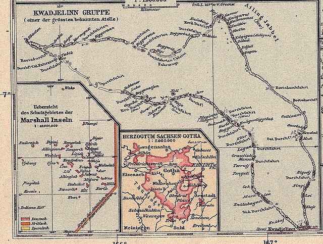 Deutsche Karte von 1893